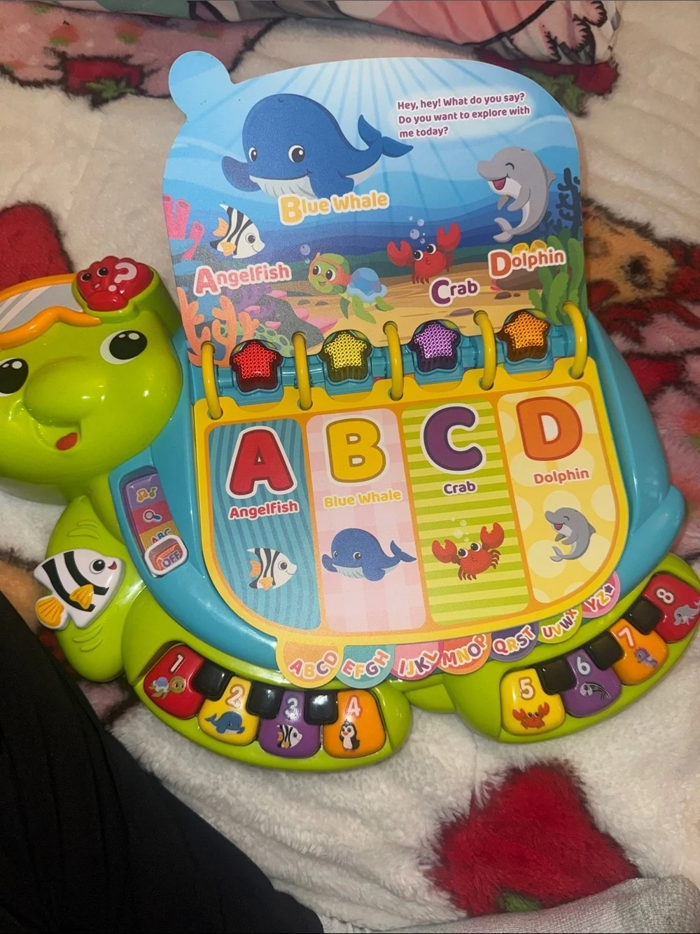 VTech Touch & Teach Sea Turtle Learning Toy - Blue & Green
